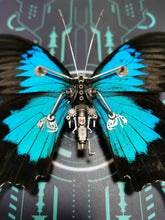 Load image into Gallery viewer, Cyberpunk Butterfly Papilio Ulysses With A Mechanical
